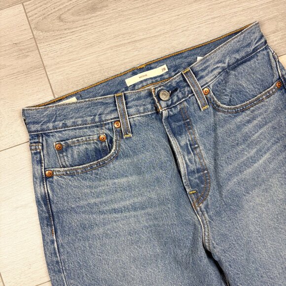 Levi’s Womens Wedgie Straight Denim Jeans Blue Size 28 - Picture 3 of 7